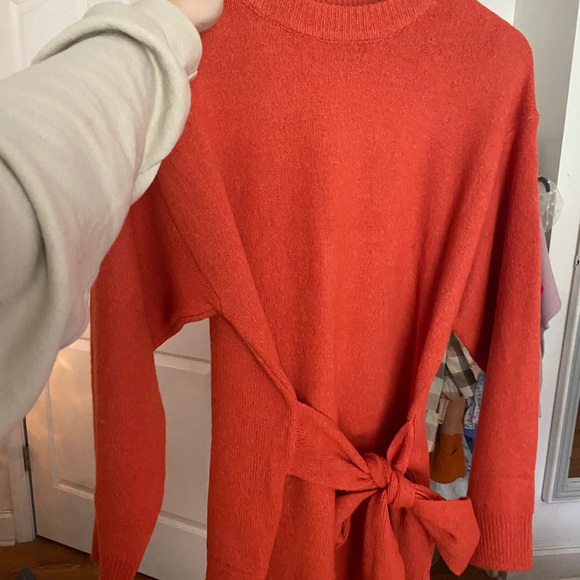 Vici Orange Sweater Dress - Picture 2 of 2